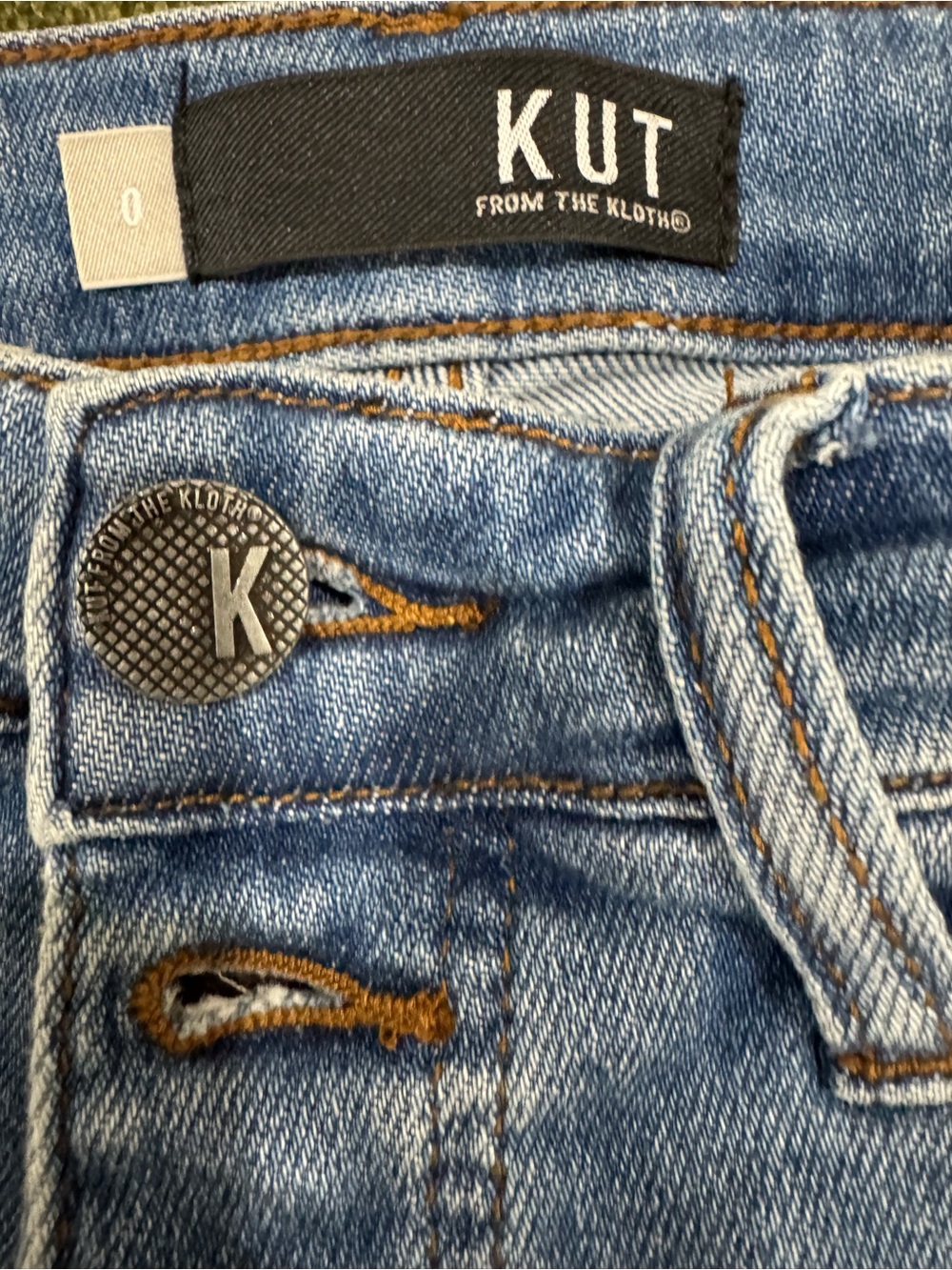 KUT From The Kloth Women’s Rachael Fab Ab Mom Jeans Button Fly High Rise Size 0 - Picture 4 of 7